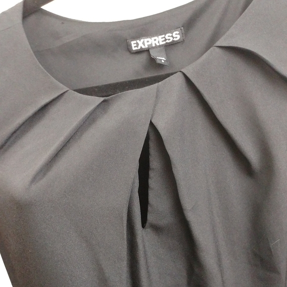 Express Fit and Flare Little Black Dress - Picture 7 of 9